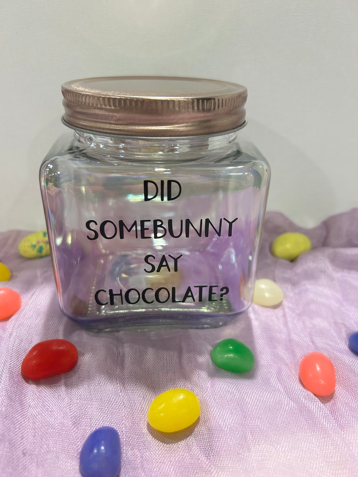 Did Somebunny Say Chocolate? Glass Jar β Sweet & Stylish! π°π«π