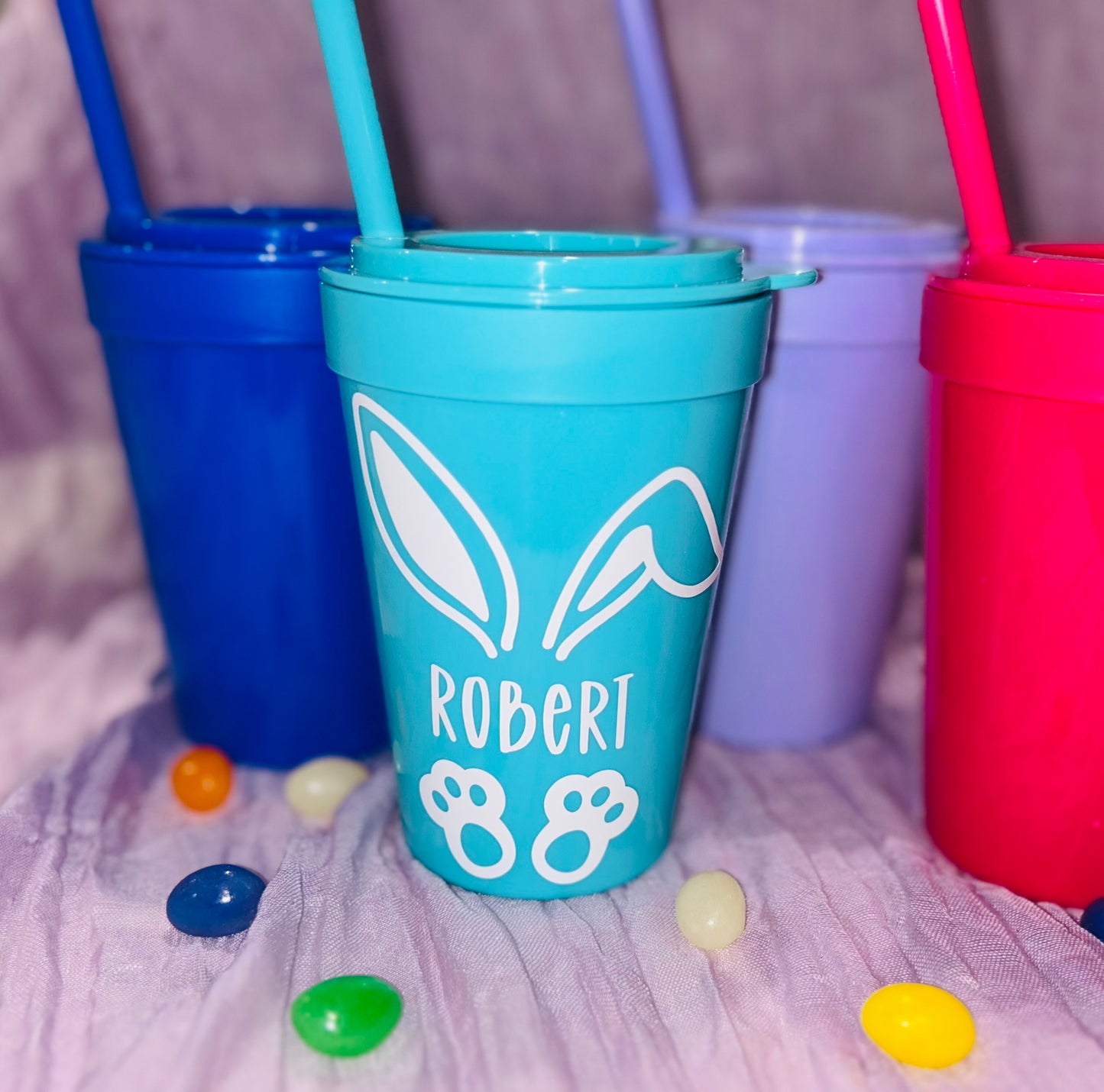 Personalized Bunny Kids Tumbler β Cute & Fun! π°π₯€β¨