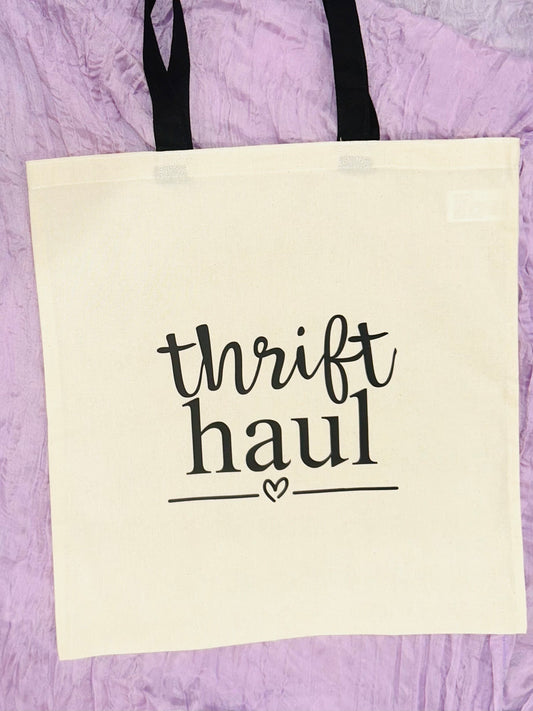 Thrift Haul – 15x16 Cotton Tote Bag