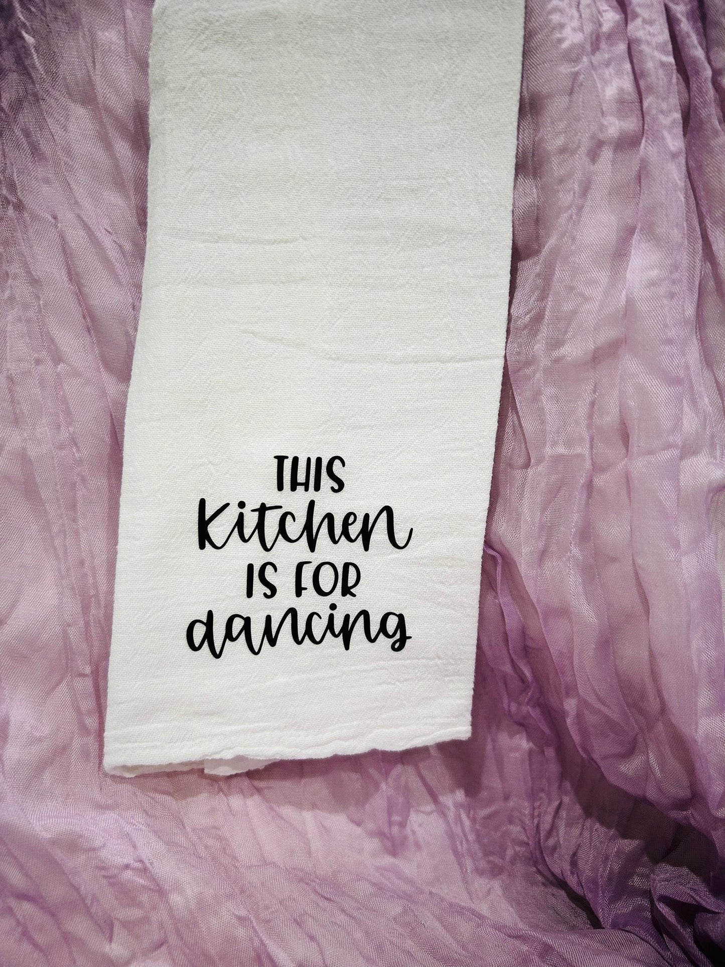 ✨ This Kitchen Is For Dancing – 100% Cotton Hand Towel ✨