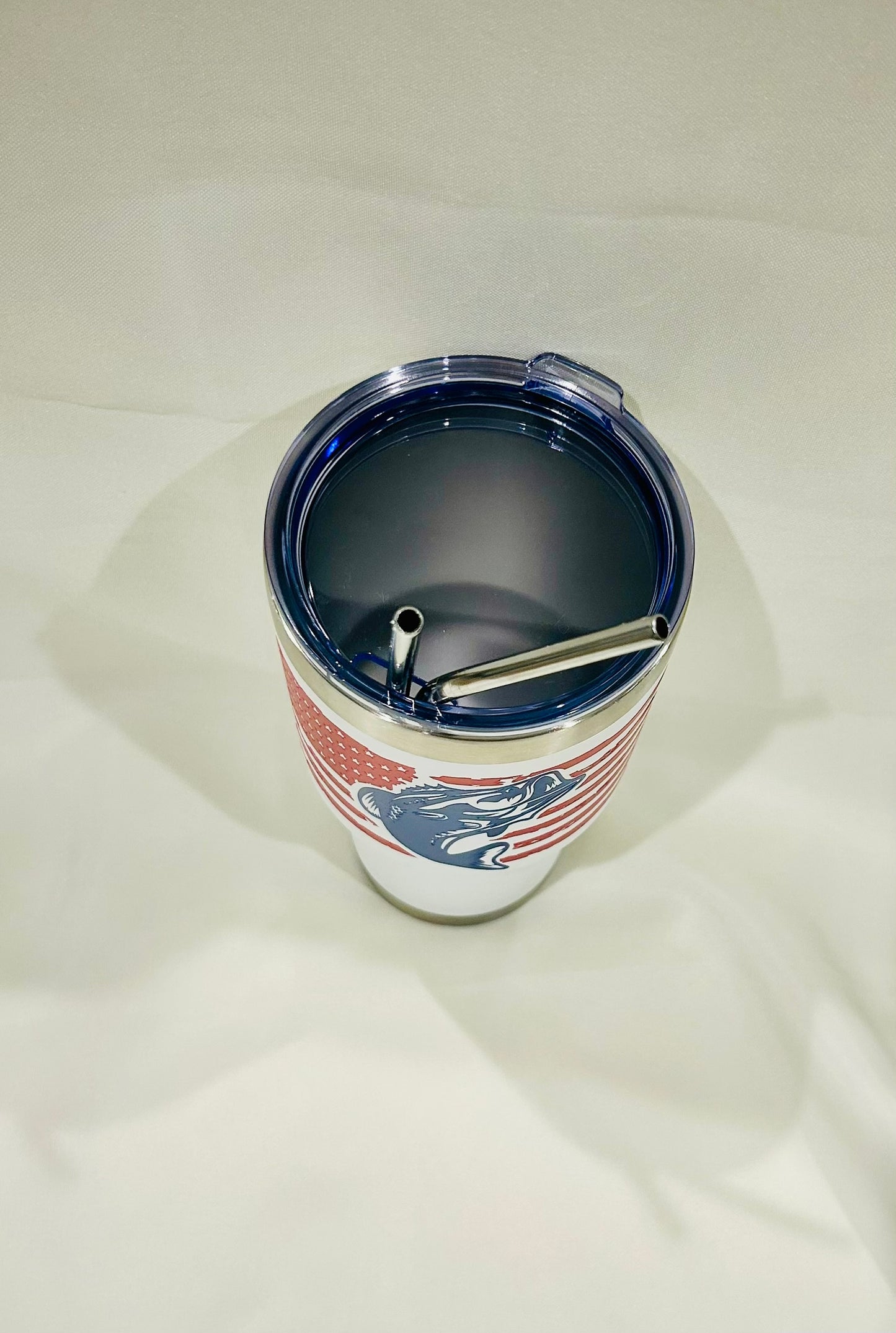 ๐ฃ 30oz Stainless Steel Double Vacuum Tumbler โ American Flag Bass Edition