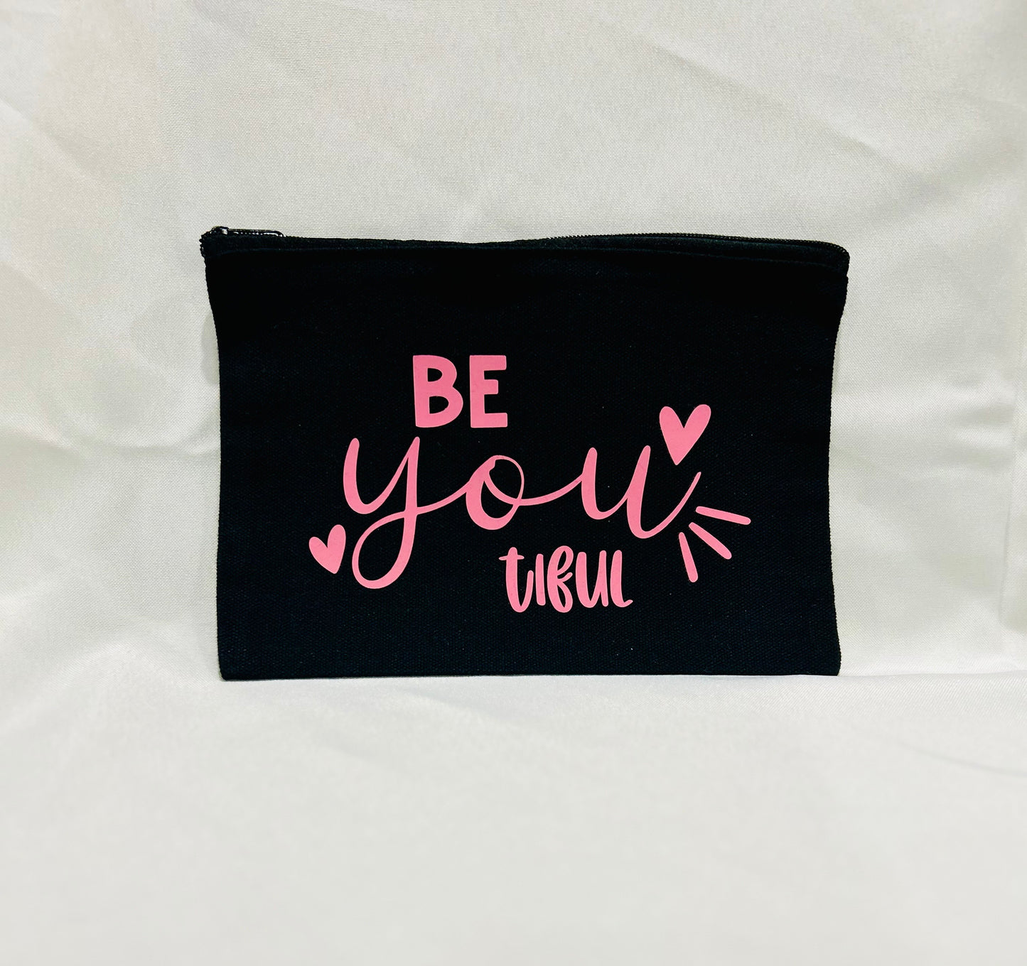 8x5 Canvas Makeup Bag – "BE❤️YOU❤️TIFUL" Design
